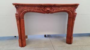Marmorino fireplace in 18th-century style